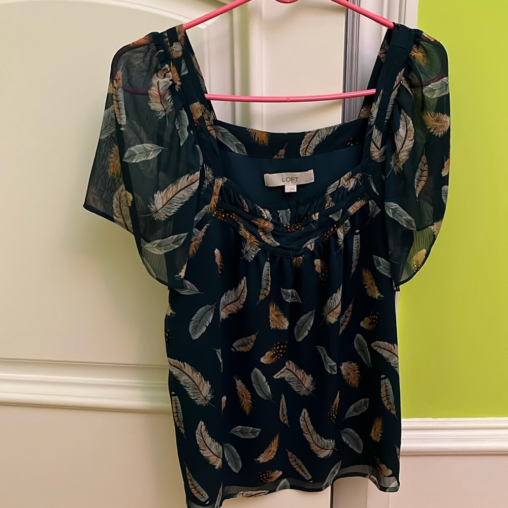 Loft square neck blouse